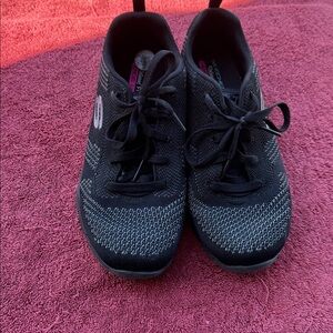 Sketchers Black and Gray Athletic Shoes